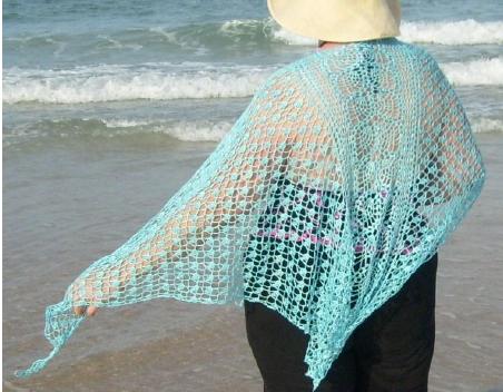 Vilano Beach Crochet Shawl by Renee Barnes Vilano Beach Crochet Shawl by Renee Barnes